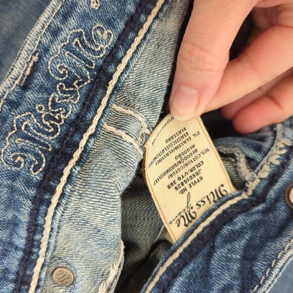 Miss Me Women's Flap Pocket Embellished Jeans 28 Bootcut Pants Western Cowgirl - Picture 5 of 8